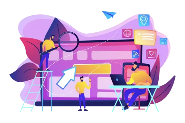 Illustration d'un site web développé par Webolys